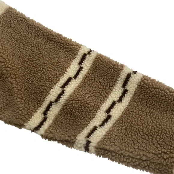 Todd Snyder Brown and Cream patterned quarter zip up fleece - Picture 8 of 12